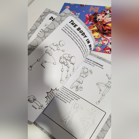 NWOT Manga 2 Book Set Coloring & Drawing Set - Picture 4 of 9